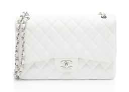 Chanel Caviar Leather Classic Jumbo Double Flap Bag