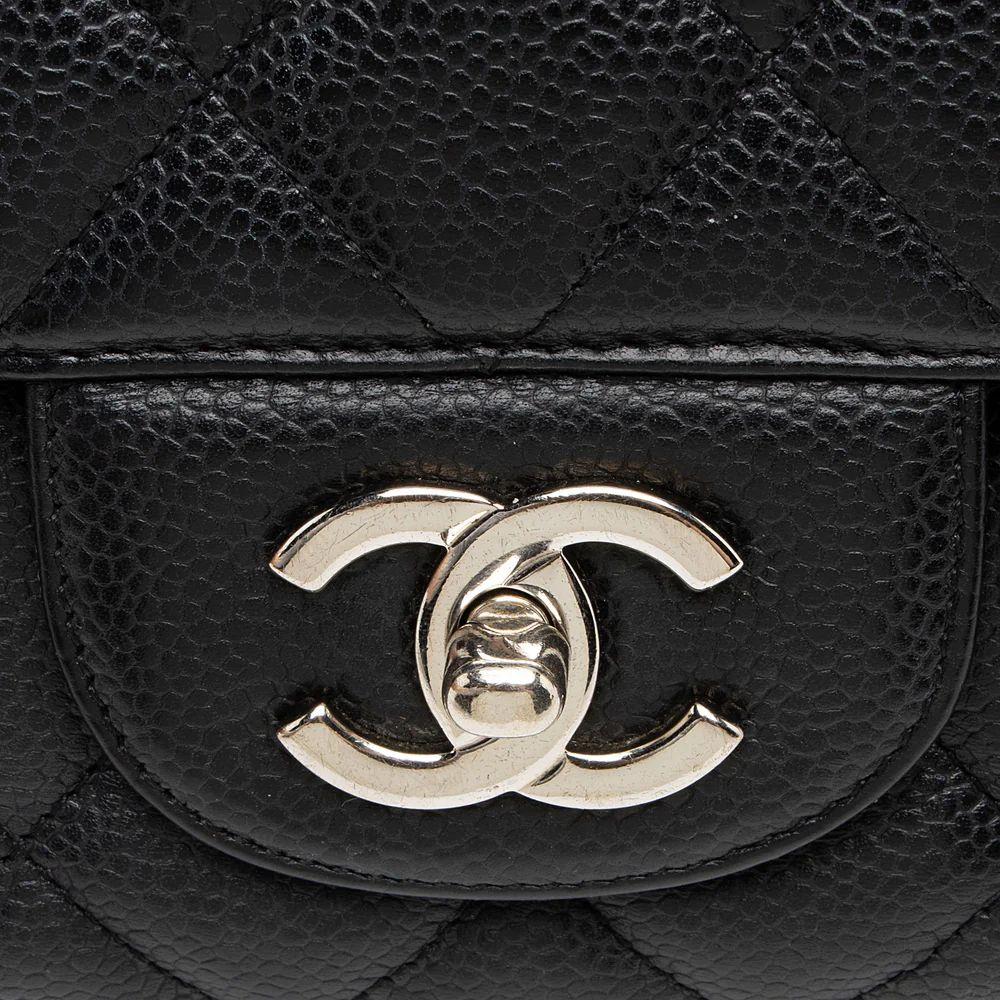 Refurbished Chanel Caviar Leather Classic Maxi Single Flap Bag - Reebelo Canada