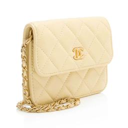 Chanel Lambskin Pearl Crush Mini Clutch