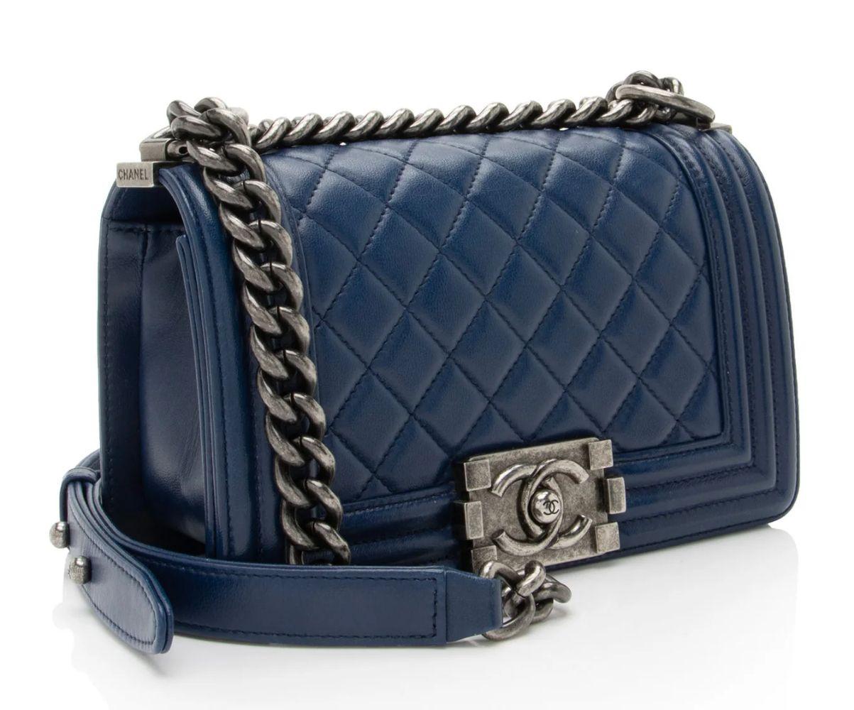 Refurbished Chanel Lambskin Small Boy Bag - Reebelo Canada