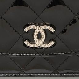 Chanel Patent Leather Classic Wallet on Chain