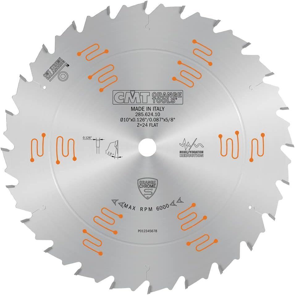 CMT 285.624.10 Chrome Ripping Blade 10" x T24 Flat