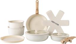 Country Kitchen Cookware Set with Removable Handle