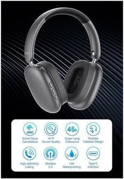 Devia EarBass Pro2 Wireless Headphones - Silver