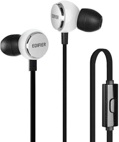 Edifier  P293 In-ear Computer Headset - Earbud Headphones IEM with Mic and Remote - White - Premium