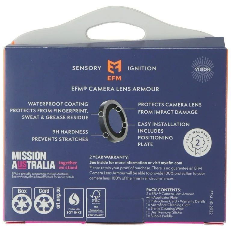 EFM Camera Lens Armour for iPhone 14 / 14 Plus