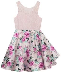 Emily Rose Girl's Floral High Low Dress 12