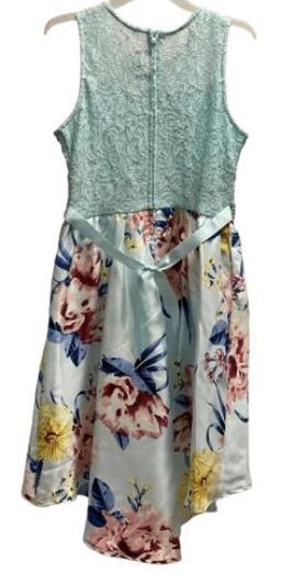 Emily Rose Girl's Floral High Low Dress 12