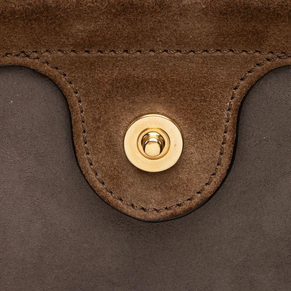 Fendi Suede Calfskin Grace Flip Tote