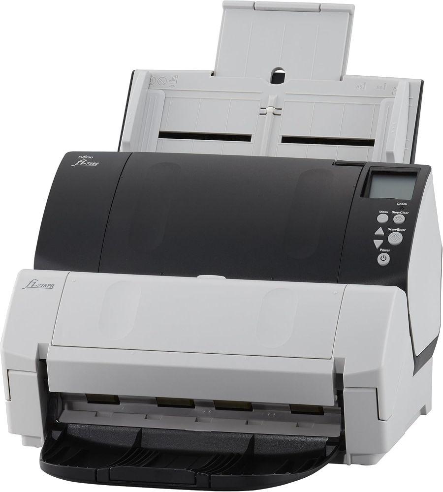 Fujitsu fi-718PR Post-Scan Imprinter - White