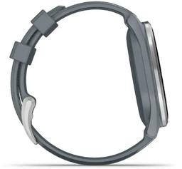 Garmin Approach S44 Golf Smartwatch - 4GB - 30.4mm - Silver Aluminum Aluminum Case with Twilight Silicone Silicone Band