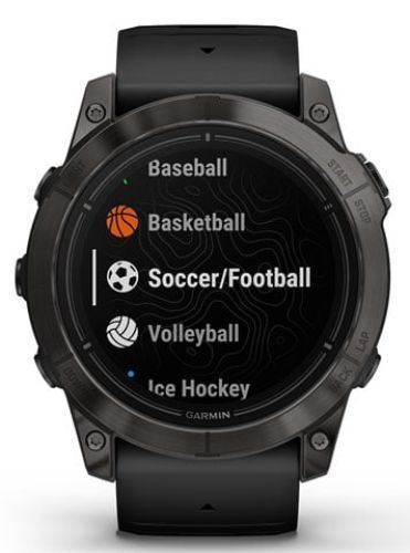 Garmin Epix Pro (Gen 2) Smartwatch - 32GB - 47mm - Carbon Gray Fiber-reinforced polymer Case with Black Silicone QuickFit Watch Band