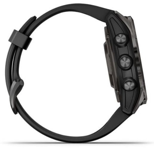 Garmin Epix Pro (Gen 2) Smartwatch - 32GB - 47mm - Carbon Gray Fiber-reinforced polymer Case with Black Silicone QuickFit Watch Band