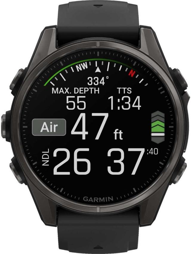 Garmin Fenix 8 Smartwatch AMOLED Edition (Polymer) 43mm in Carbon Gray/DLC Titanium in Good condition