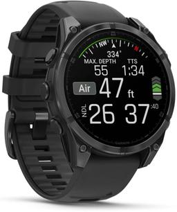 Garmin Fenix 8 Smartwatch - 32GB - 51mm - Slate Gray AMOLED Edition (Polymer) Case with Black Silicone Silicone Band