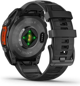 Garmin Fenix 8 Smartwatch - 32GB - 51mm - Slate Gray AMOLED Edition (Polymer) Case with Black Silicone Silicone Band