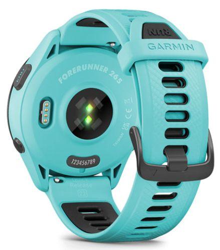 Garmin Forerunner 265 Smartwatch - 8GB - 46mm - Aqua Fiber-reinforced Polymer Case with Aqua Silicone Quick Release Band