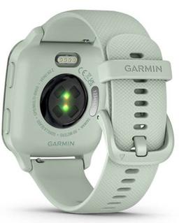 Garmin Venu Sq 2 Smartwatch - Metallic Mint Fiber-reinforced polymer Case with Cool Mint Silicone Silicone Band