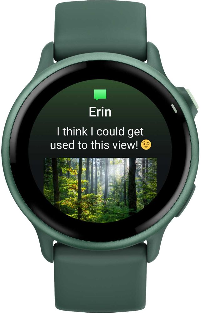 Garmin Vivoactive 6 GPS Smartwatch - 8GB - 30.4mm - Metallic Jasper Green Fiber-reinforced Polymer Case with Jasper Green Silicone Silicone Band