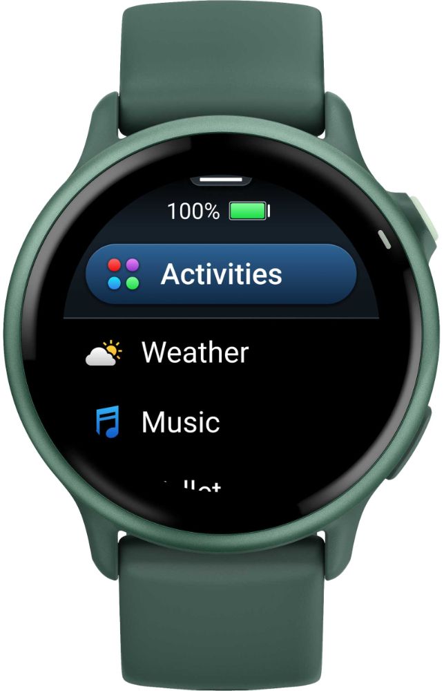 Garmin Vivoactive 6 GPS Smartwatch - 8GB - 30.4mm - Metallic Jasper Green Fiber-reinforced Polymer Case with Jasper Green Silicone Silicone Band