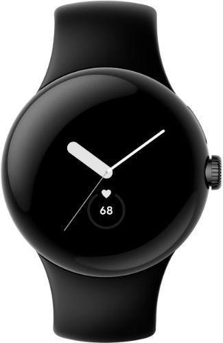 Google Pixel Watch 1 (Bluetooth + LTE) - 32GB - 30.4mm - Matte Black Stainless Steel Case with Obsidian Fluoroelastomer Active Band