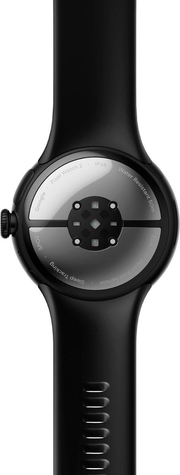 Google Pixel Watch 2 (Bluetooth + LTE) - 32GB - 1.2 inch - Matte Black Aluminum Case with Obsidian Fluoroelastomer Active Band
