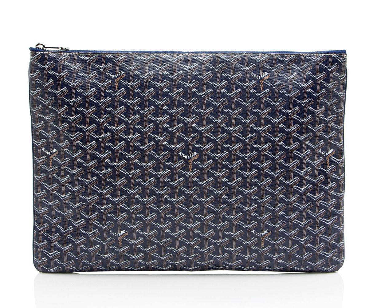 Goyard Goyardine Canvas Senat GM Pouch