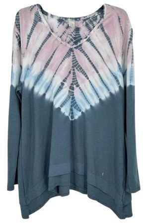 GreenTea Women's Tie Dye Top XXL