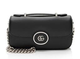 Gucci Calfskin Petite GG Mini Shoulder Bag