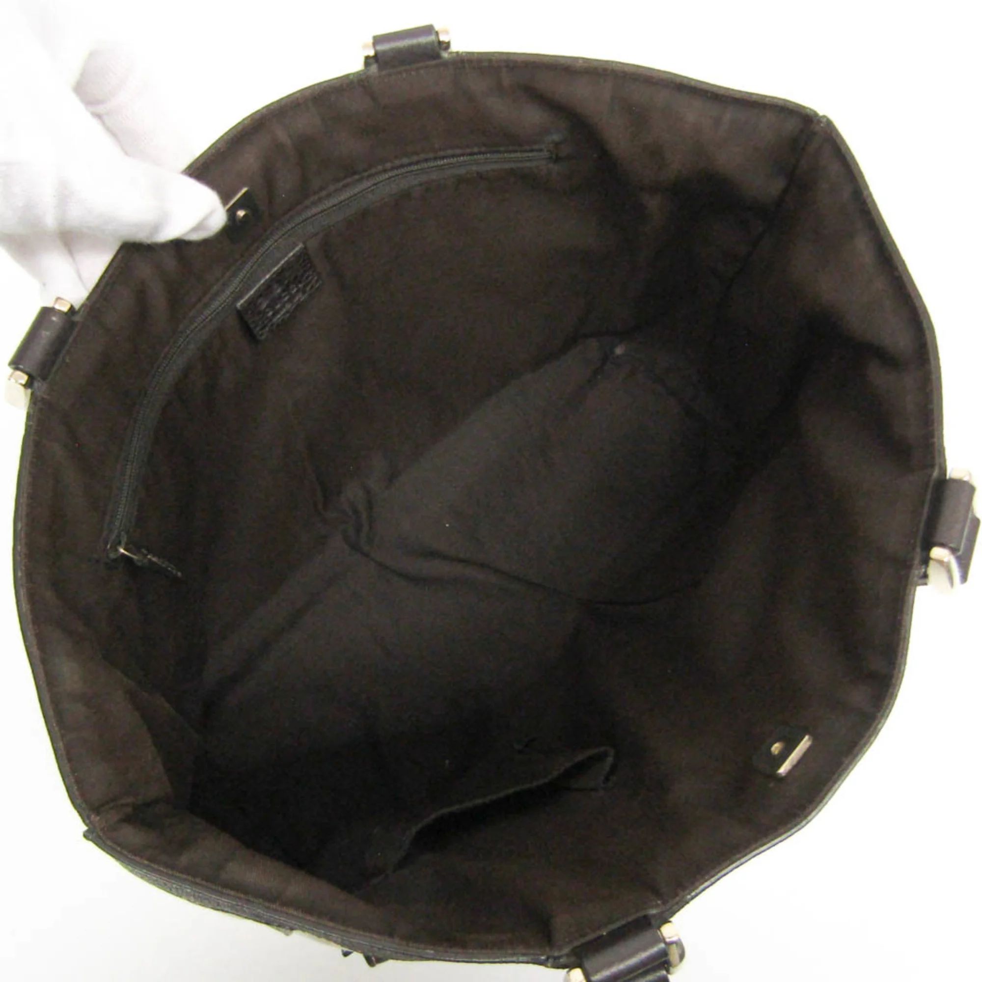 Gucci GG Crystal Leather PVC Tote Bag