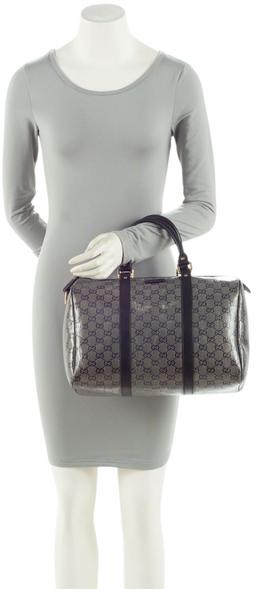 Gucci Glitter GG Supreme Joy Boston Bag