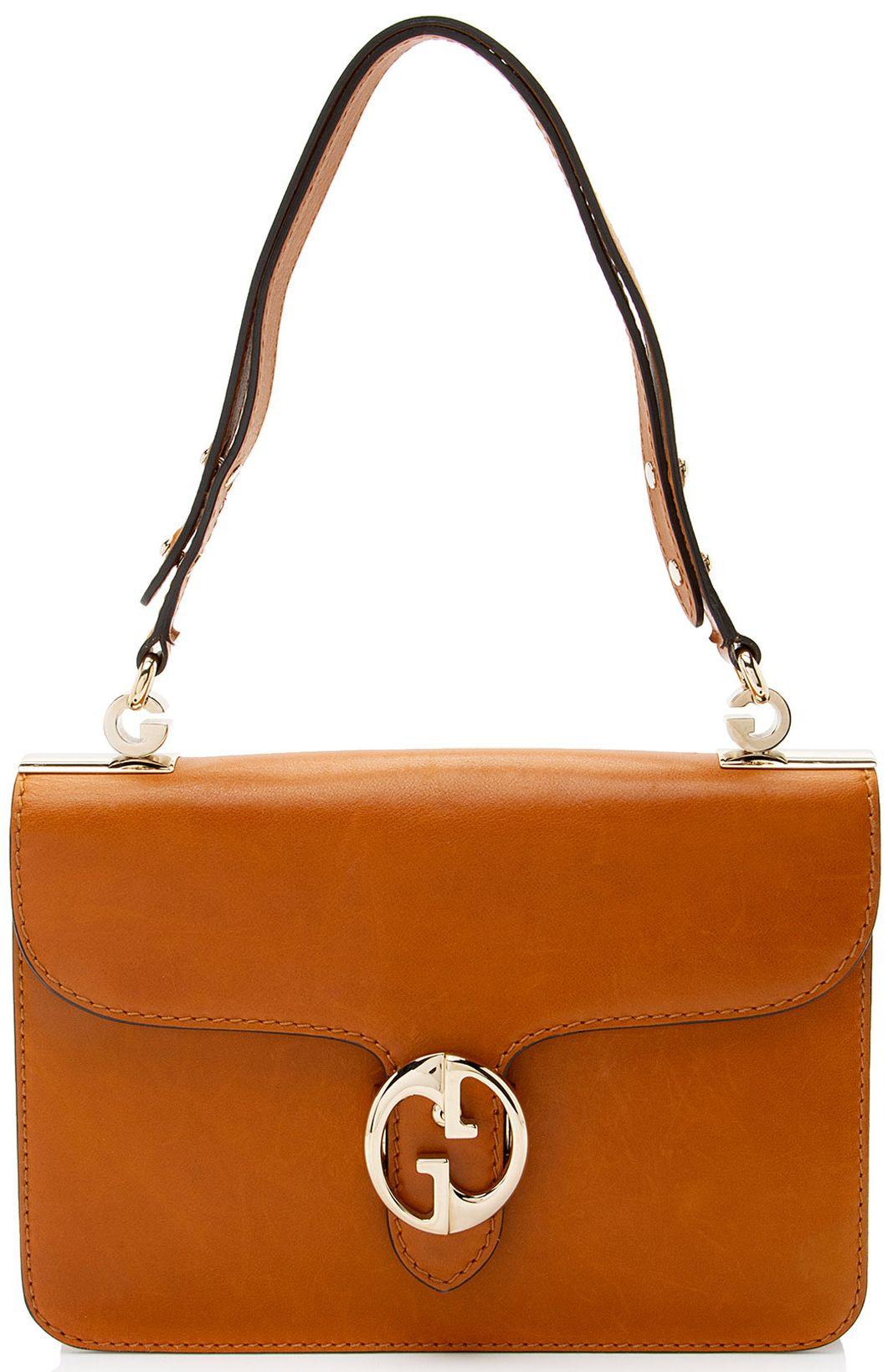 Gucci Leather 1973 Flap Medium Shoulder Bag