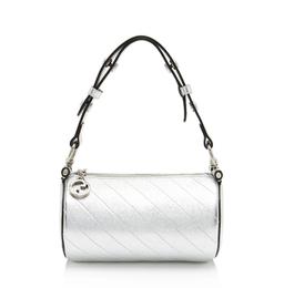 Gucci Metallic Calfskin Blondie Mini Barrel Bag
