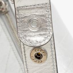 Gucci Metallic Calfskin Blondie Mini Barrel Bag