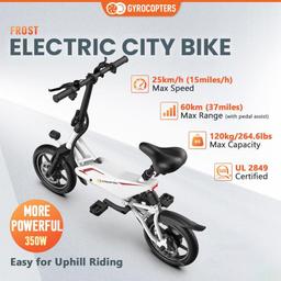 Gyrocopters Frost Electric Bike - White