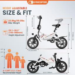 Gyrocopters Frost Electric Bike - White