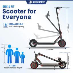 Gyrocopters J30 Electric Scooter - Grey