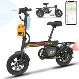 Gyrocopters PixAI Electric Foldable Cargo Bike - Black