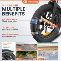 Gyrocopters Rizz Electric Bike - Black