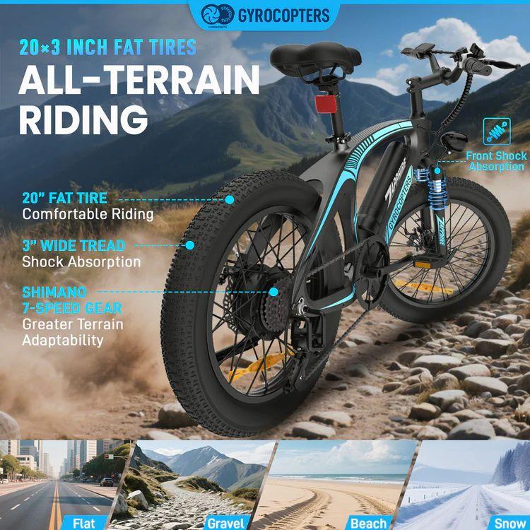 Gyrocopters Zapphire Mountain E-Bike - Grey