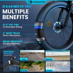 Gyrocopters Zeil Mountain E-Bike - Black