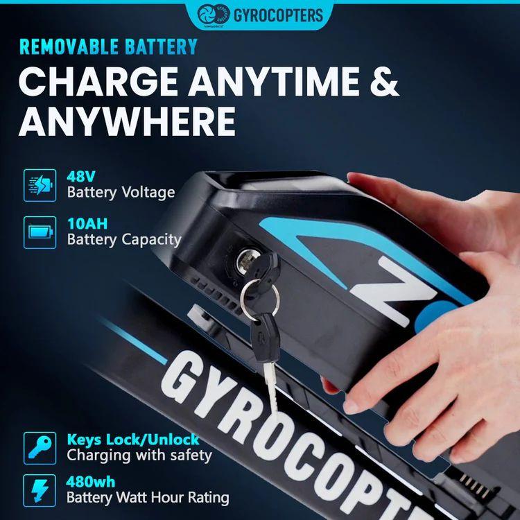 Gyrocopters Zeil Mountain E-Bike - Black