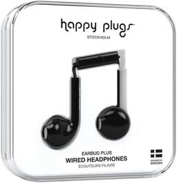 Happy Plugs Earbud Plus In-Ear Headphones - Black