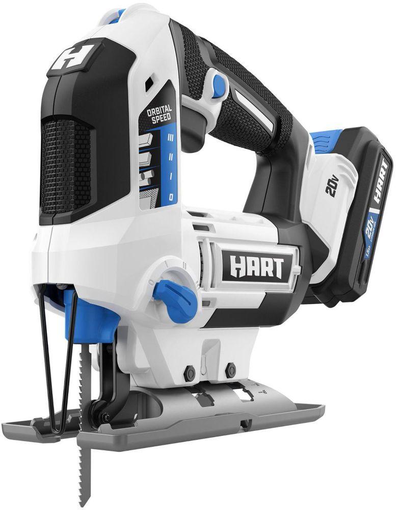 Hart HPJS01BCA 20-Volt Orbital Jigsaw Kit - White
