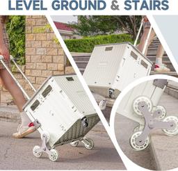 Honshine Foldable Cart with Stair Climbing Wheels