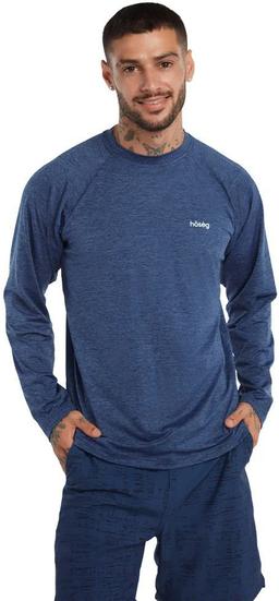 Hoseg Men's Polo Long Sleeve UV Shield (M)