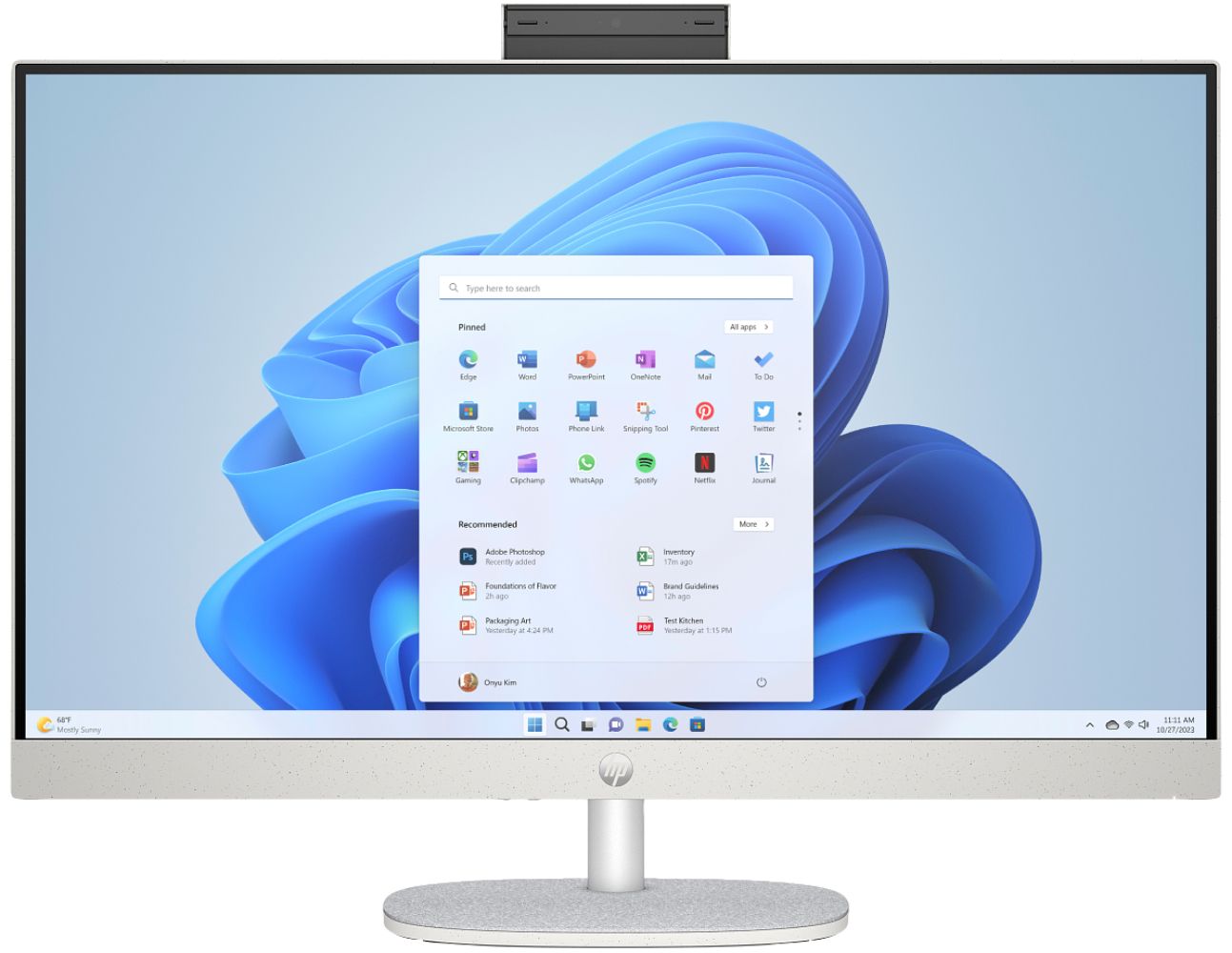 HP 27-cr1000t AIO Desktop 27"