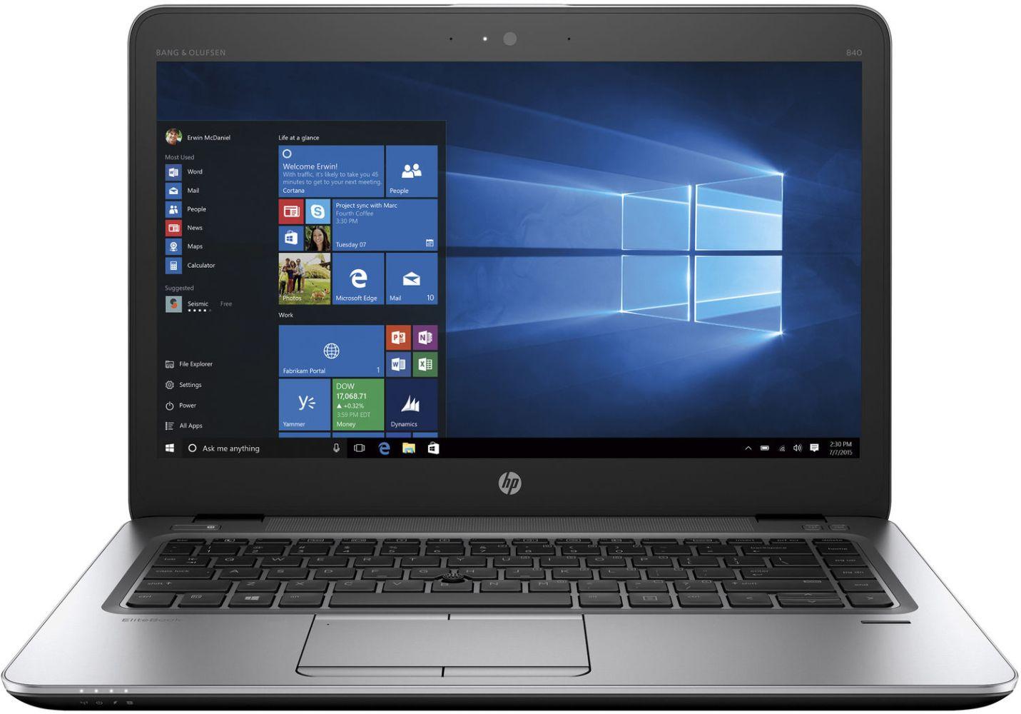 HP EliteBook 840 G3 Notebook PC 14" - Natural Silver - Intel Core i5-6300U 2.4GHz - 16GB RAM - 256GB
