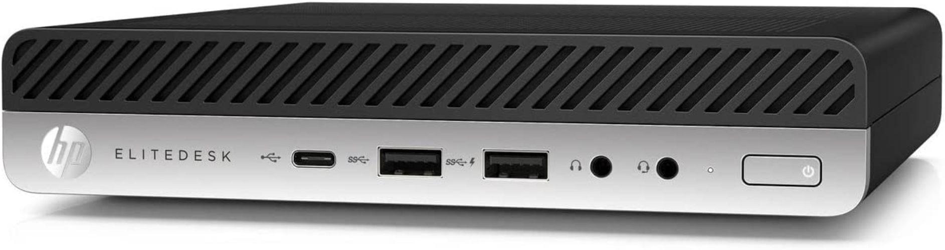 HP EliteDesk 800 G4 Desktop Mini Micro PC - Intel Core i5-8500T 2.1GHz - 256GB - Black - 16GB RAM