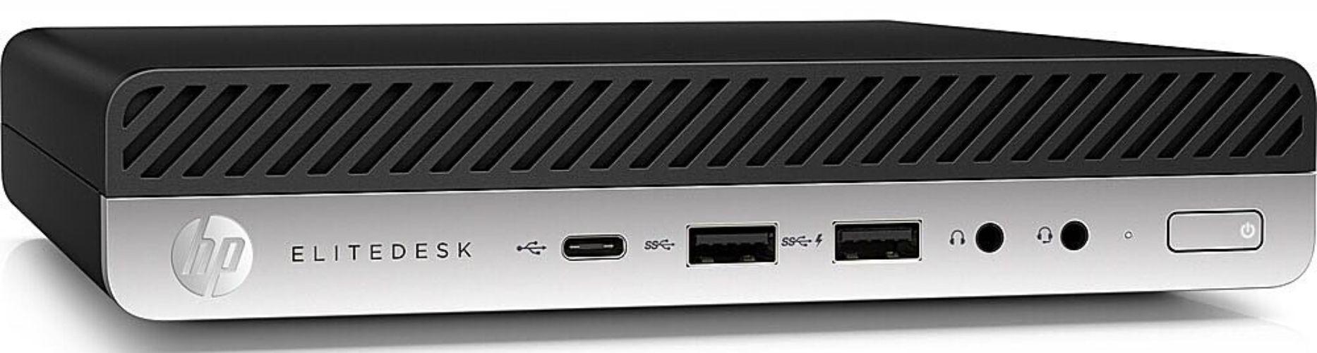 HP EliteDesk 800 G4 Desktop Mini Micro PC - Intel Core i5-8500T 2.1GHz - 256GB - Black - 16GB RAM